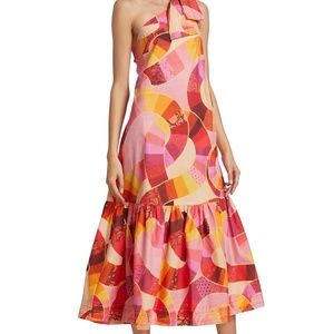 FARM Rio - Patch Twirl One-Shoulder Maxi Dress